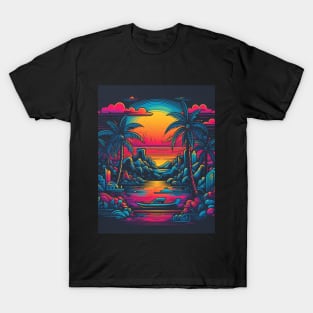 Sunset Paradise - Romantic Summer Holiday T-Shirt